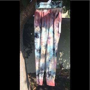 NWT Young Fabulous & Broke tie dye sweat pants, size L